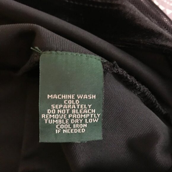 Ralph Lauren Velvet  And Lace Blouse Size M - Picture 8 of 8